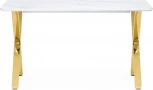 Керамический стол Селена 160 (Селена 3 160х90х77 белый мрамор / золото) Notta арт.572186