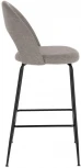 Барный стул La Forma (ex Julia Grup) Mahalia (Серый,Черный/ Сталь,Фанера,Пена,Металл)