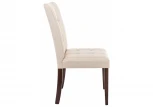 Обеденный стул Woodville Madina dark walnut / fabric cream 11029