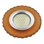 Встраиваемый точечный светильник Fametto Luciole DLS-L140 GU5.3 GLASSY/GOLD (220V, круглые)