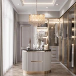 Подвесная люстра Loft It Florida 10298/600 French gold (220V, хрусталь, на цепи, круглые)