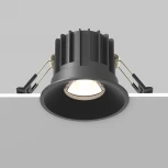 Встраиваемый светильник Maytoni Round DL058-12W4K-B (LED, 220V, круглые)