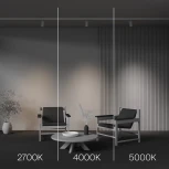 Трековый светильник трехфазный 12W 220V Maytoni Focus Led TR197-3-12WCCT-M-W (круглые)