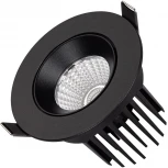 Встраиваемый точечный светильник MS-ATOLL-BUILT-TURN-R94-10W Warm3000 (BK, 60 deg, 230V) (Arlight, IP54 Металл) 041574 (LED)