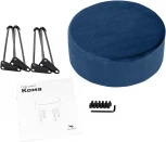 Пуф Кома, велюр Дарк Блю Leset