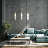 Светильник подвесной Eurosvet Siesta 50252/1 белый матовый (220V, на тросе, круглые)