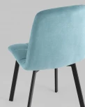 Стул Stool Group Oliver Square велюр пыльно-голубой УТ000034874