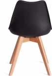 Стул TULIP (mod. 73-1) / 1 шт. в упаковке (Дерево,Пластик,Экокожа /Черный)