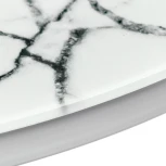 Набор кофейных столиков Bradex Home Tango белый мрамор с белыми ножками (RF 0600)