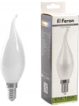 Лампа светодиодная Feron 38262 LB-718 Свеча на ветру E14 15W 4000K