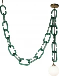 Подвесной светильник Loft It Chain 10128C Green (220V, на цепи, шар)