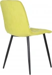 Стул обеденный DOBRIN CHILLY ROMBO (Лайм Simple 14, основание черное) 006 ROMBO, цвет сиденья лайм основания черный