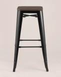 Стул барный Stool Group TOLIX WOOD черный глянцевый УТ000001194