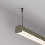 Профиль с экраном LINE-D-3734-2000 TETRA OLIVE GREY+OPAL (Arlight, Алюминий) 055098