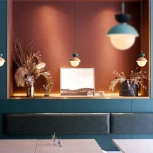 Подвесной светильник Pompon Голубой - розовый ImperiumLoft Pompon01 (179667-26)