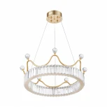 Подвесной светильник Arte Milano Venezia 310322/D500 GD (регулировка яркости, LED, 220V, хрусталь, пульт управления, на тросе, круглые)