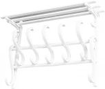 Вешалка настенная В 7Н белый от фабрики Mebelik