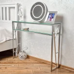 Консольный стол AllConsoles 1092-CS clear серебряный