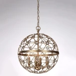 Подвесная люстра L'Arte Luce Ragusa L51104.68 (220V, хрусталь, на цепи, подсвечник, свеча, шар)