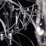 Подвесная люстра большая Loft It Mira 10259/1200 Silver Asfour (LED, 220V, на тросе)