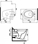 Унитаз подвесной Bien Mineral MNKA052N1VE0W3000 с функцией биде