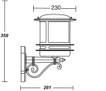 Уличный настенный фонарь Oasis Light TOKIO 68301/02 Bl opal (220V, IP44)
