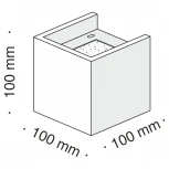 Настенный светильник (бра) Parma 3000К 6Вт IP 20 LED Maytoni Technical C155-WL-02-3W-W (220V)