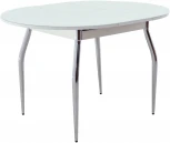 Стол Ривьера СВ D90, Стекло, Белый, 5, Аврора