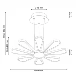 Подвесная люстра Lucia Tucci Miracoli 200.8 LED (220V, на тросе)