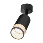 Спот Wolta WSL-GU10/S12BG под лампу GU10 Черный / золотой RETE