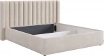 Каркас кровати Ева 160х200 см Mebelson (ДСП,ЛДСП,Велюр/Кремовый) арт.KM1.6-23.2081