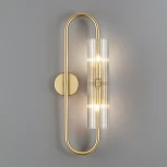 Бра Lumion Toronto 6560/2W золотой/прозрачный/металл/стекло G9 2*20W 220V