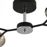 Потолочная люстра на штанге Reluce 01405-3.3-04B BK+CR (220V)