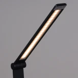 Офисная настольная лампа светодиодная Reluce 02088-0.7-01T BK (USB) (220V, выключатель)