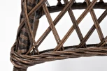 Плетеный круглый стол, диаметр 80 см, цвет коричневый 4SIS Эспрессо YH-T1661G-2 brown