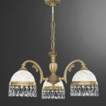 Подвесная люстра Reccagni Angelo 7000 L 7000/3 (220V, подвески, на цепи, узор в клетку)