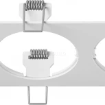 Рамка для трех встраиваемых светильников Lightstar Intero, прямоугольник, белый