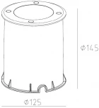 Встраиваемый светильник уличный светодиодный Oasis Light ВСТРАИВАЕМЫЕ СВЕТИЛЬНИКИ W77249 SS