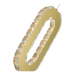 Подвесной светильник ST Luce Allungo SL6506.203.01 Золотистый/Золотистый, Прозрачный LED 1*9W (220V, на проводе)