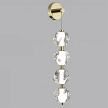 Бра Odeon Light Jemstone 5085/17WL золото/прозрачный/металл/акрил LED 17W 4000K 800Лм (220V, шар, бусы)