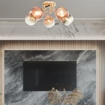 Потолочная люстра на штанге Arte Milano AMALFI-324985 324985/5 FG+BK (220V)