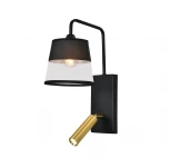 Бра с спотом и выключателем Escada Comfy 598/1A Black/Brass (220V)