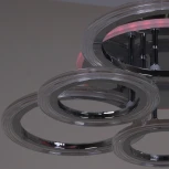 Потолочная люстра светодиодная на штанге с пультом Reluce 09812-3.3-3+3D CR (RGB) (220V)