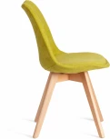 Обеденный стул Tetchair TULIP (Дерево,Пластик,Ткань/Светло-зеленый)