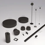 Крепление-зажим для трека-ремня на штанге Denkirs Belty Base TR5536-BK