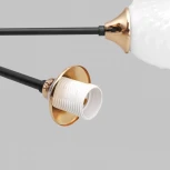 Потолочная люстра на штанге Imex MD.4144-8-S-BK+FGD