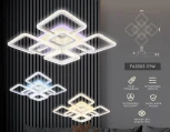 Потолочная люстра ярусная Ambrella Acrylica FA5303 (регулировка яркости, LED, 220V, пульт управления)
