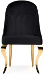 Стул Woodville на металлокаркасе Gustav black / gold 15384