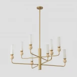 Потолочная люстра на штанге Crystal Lux SIMPLY SP8 BRASS