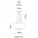 Подвесная люстра Arte Lamp Halo A7054SP-5CC